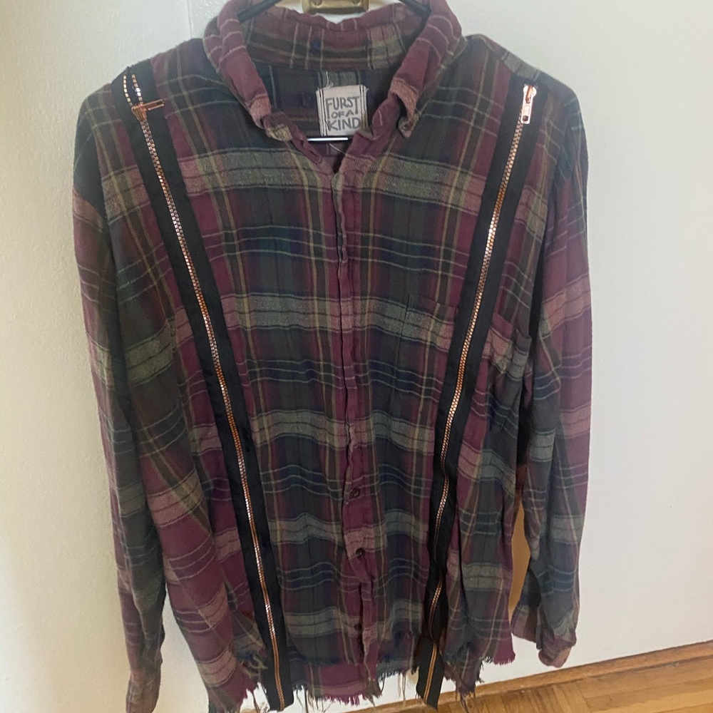 Vintage Style Flannel with Zippers